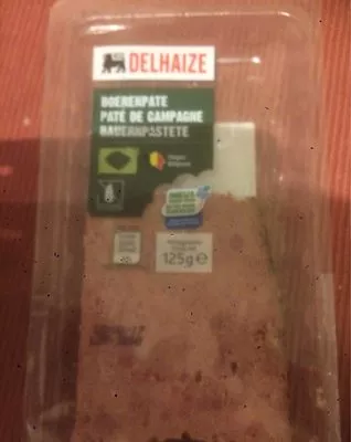 Pâté de campagne Delhaize 125 g, code 5400112531600