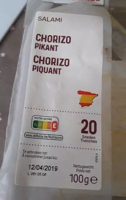 Chorizo piquant Delhaize 100 g, code 5400112721209