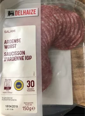 Saucisson d'ardenne igp Delhaize 150gr, code 5400112722909