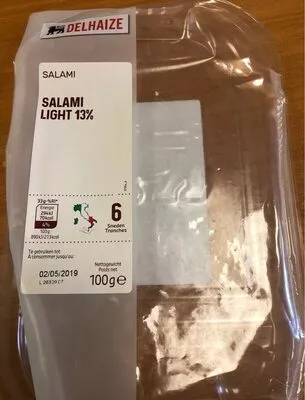 Salami light delhaize 100 g, code 5400112724118