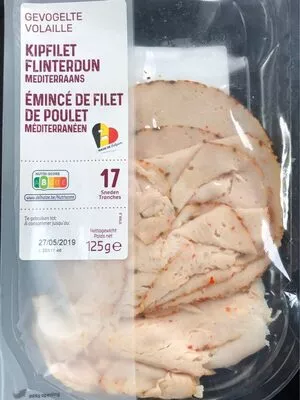 Emincé de Poulet méditerranéen Delhaize 125 g, code 5400112737170