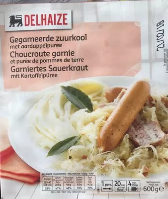 Choucroute garnie Delhaize 600 g, code 5400112933800