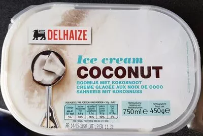 Glace noix de coco Delhaize 450 g, code 5400113589266