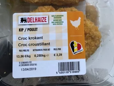 Poulet Croc croustillant Delhaize 2x125g, code 5400119519885