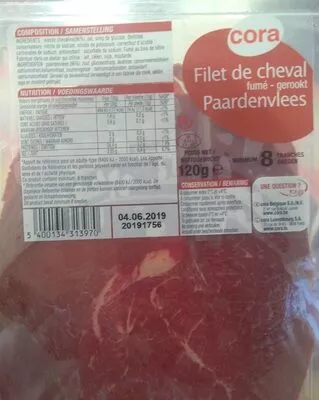 Filet de cheval fumé Cora 130 g, code 5400134313970