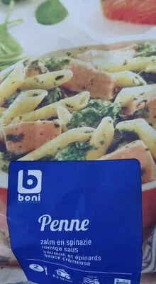 Penne saumon et épinards sauce crémeuse Boni , code 5400141208580