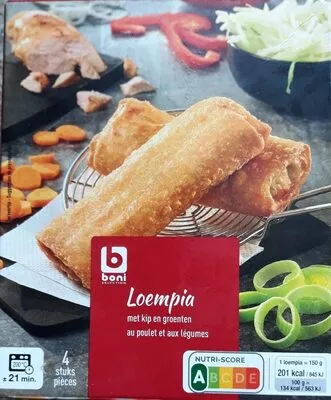 Loempia poulet légume Boni Boni , code 5400141238303