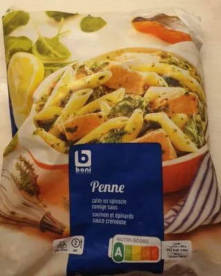 Penne saumon et épinards sauce crémeuse Boni , code 5400141239096