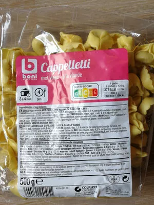 Cappelletti à la viande Colruyt,  Boni 500 g, code 5400141241051