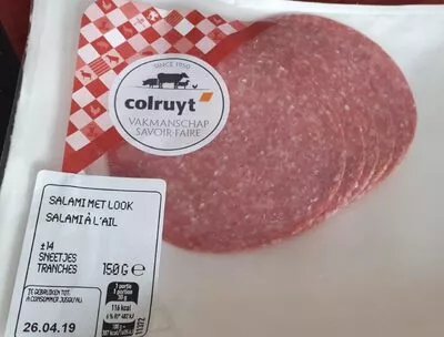 Salami à l'ail Colruyt 150 g, code 5400141242997