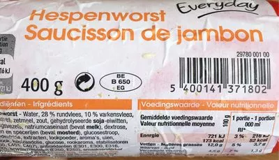 Saucisson de jambon Everyday , code 5400141371802