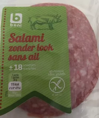 Salami sans ail Boni Selection 200 g, code 5400141377347