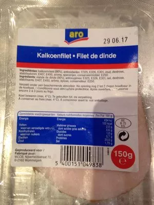 Filet de dinde Aro 150g, code 5400151049838