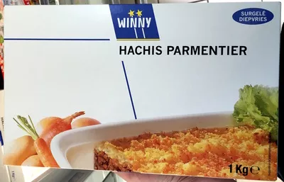 Hachis Parmentier, Surgelé Winny, Bloc cvba, Groupe Louis Delhaize 1 Kg, code 5400247021397