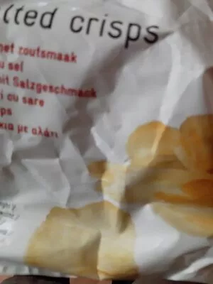 Salted crisps Delhaize 365 1, code 5400601001034