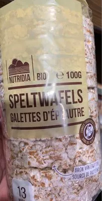 Speltwafels Nutridia 100 g, code 5400910301429