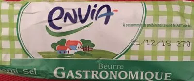 Beurre Gastronomique Demi-sel Envia, Lidl 500 g, code 54039322