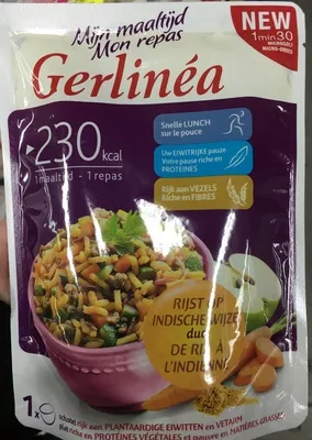 Mon repas de riz à l'indienne Gerlinéa 180 g, code 5410063018907