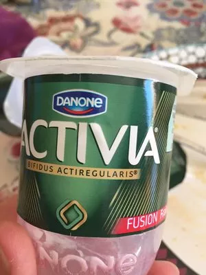 Activia Bifidus ActiRegularis Fusion Fraise Grenade Danone, Activia 4 x 125 g, code 5410146416019