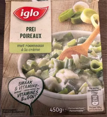 Iglo Poireaux a la creme Iglo 450 g, code 5410148452008