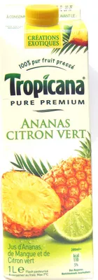 Jus Ananas Citron Vert Pure Premium Tropicana 1 L, code 5410188020113