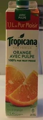 Pure Premium Orange avec Pulpe Tropicana 1.1 L e, code 5410188032246