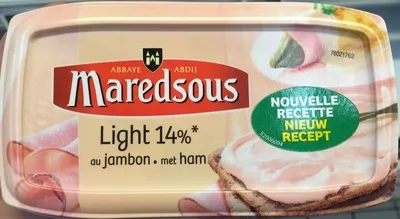 Fromage fondu au jambon Maredsous 200 g, code 5410578000411