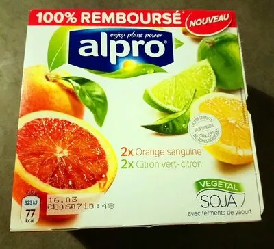 Yaourt agrumes Alpro 4 x 125 g, code 5411188112303