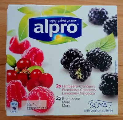 2x Framboise-Airelle, 2x Mûre Alpro 125 g, code 5411188119586