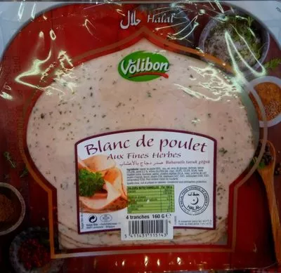 Blanc de poulet aux fines herbes Volibon 160 g, code 5411431115143