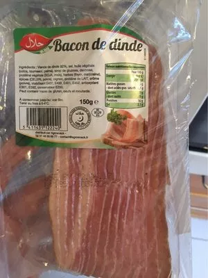 Bacon de dinde Agrosnack 150g, code 5411431122240