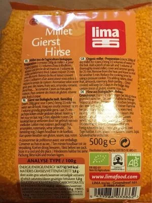 Millet Lima 500 g, code 5411788033862