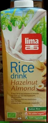 Lait de riz noisettes et amandes Lima 1 L, code 5411788041164