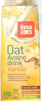 Lait d'avoine Vanille lima 1 l, code 5411788044776