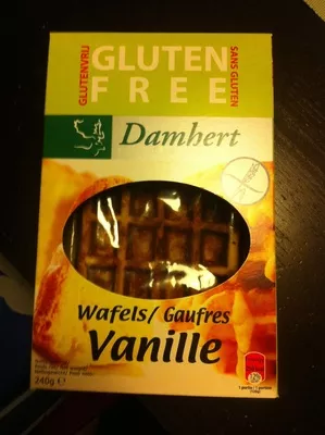 Gaufres vanille sans gluten Damhert 240 g, code 5412158008930