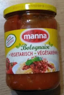 Bolognaise végétarienne Manna , code 5412723300612