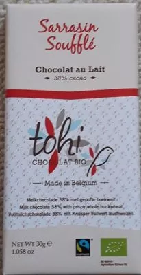 Chocolat au Lait au sarrasin soufflé Tohi 30 g, code 5413415915039