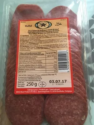 Pizza salami de dinde avec viande de boeuf Zahra 250 g, code 5414183245526