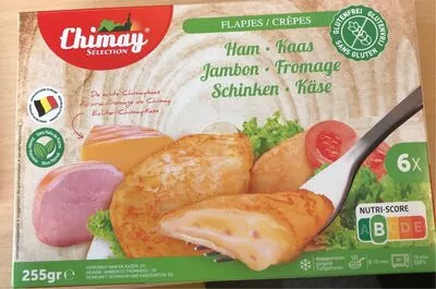 Crêpes jambon fromage sans gluten Chimay , code 5414752104797