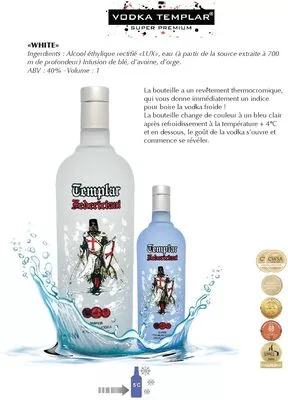 Vodka Templar White Vodka Templar 1 l, code 5419980032225