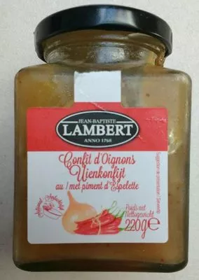 Confit d'oignon au piment d'Espelette Lambert, Merudis 220 g, code 5420058006192