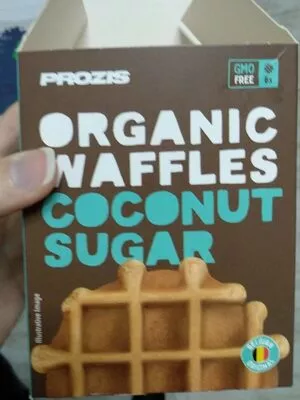 Orgánica waffles coconut sugar Prozis 6 x 25 g, code 5600499544464