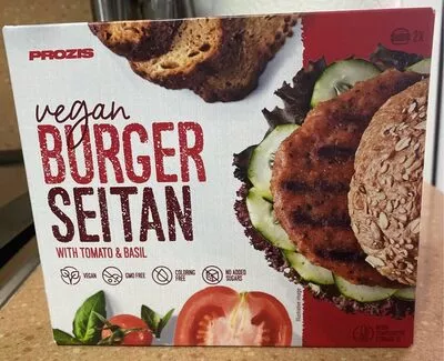 Burger Seitan with tomato & basil Prozis , code 5600499587553