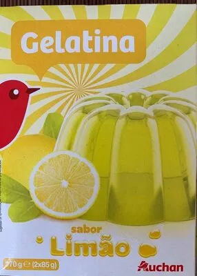 Gelatina sabor a limón Auchan 2 x 85 g, code 5601002111005