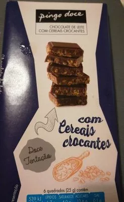 Chocolat au lait avec des cereales croquantes Pingo Doce , code 5601009925193