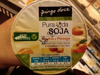 Pura Vida Soja Alperce e Pêssego Pingo Doce, Pura Vida 150 g e, code 5601009942268