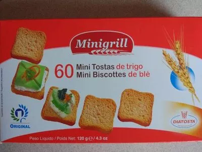 Mini biscottes de trigo normales Minigrill , code 5601560111882