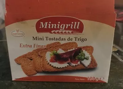 Mini tostadas de trigo extra finas Minigrill, Diatosta 100 g, code 5601560111905