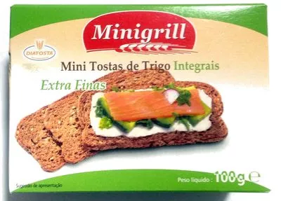 Mini tostadas de trigo integrales extra finas Minigrill 100 g, code 5601560111929