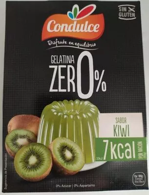 Gelatina zer0% sabor kiwi Condulce 28 g, code 5602477835496